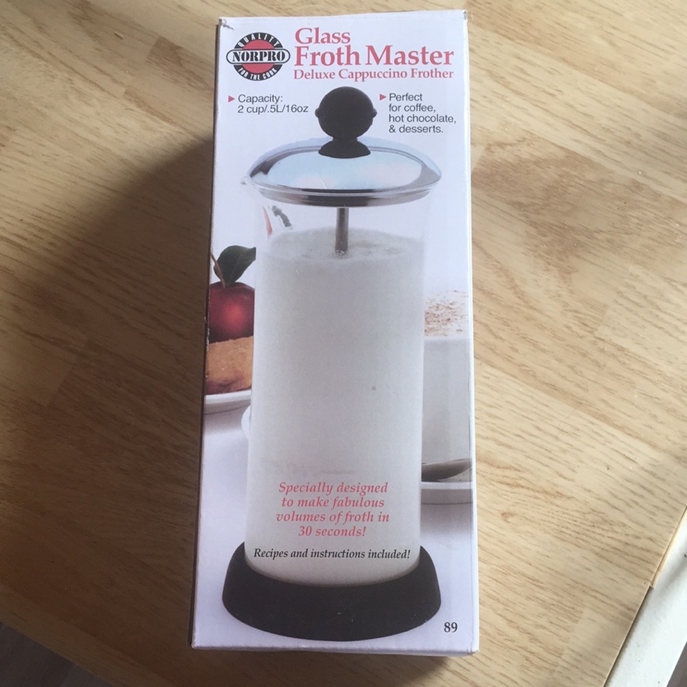 Nor pro quality glass deluxe Cappuccino frother
